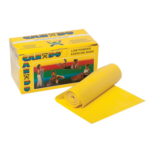 CanDo Latex Exercise Band, 6-Yard Patient Roll, 8 Resistance Levels 