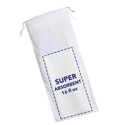 CareBag Men's Urinal Bag with Super Absorbent Pad, Box of 20 