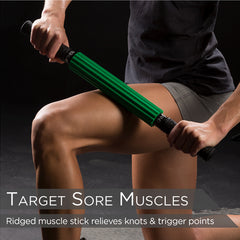 TheraBand Roller Massage Standard  Green  Ridged - Precision Lab Works