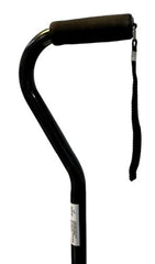 Heavy Duty Quad Walking Cane, Large Base, Adjustable 30–39", 300 lb, Black - Precision Lab Works