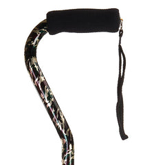 Offset Handle Aluminum Cane-Hypalon comfort grip - Precision Lab Works