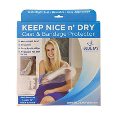 Blue Jay Waterproof Cast and Bandage Protector, Pediatric, Latex-Free, Reusable, 6 Styles