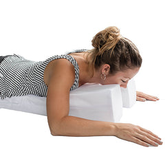 Face Down Pillow Poly Foam 14  X 29  X 6 -1.5   Blue - Precision Lab Works