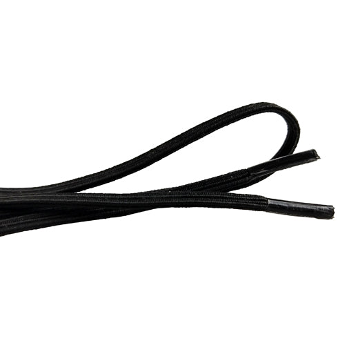 No Tie Elastic Shoelaces 24" -Slip-On Stretch Laces for Adults & Kids White/Black - Precision Lab Works
