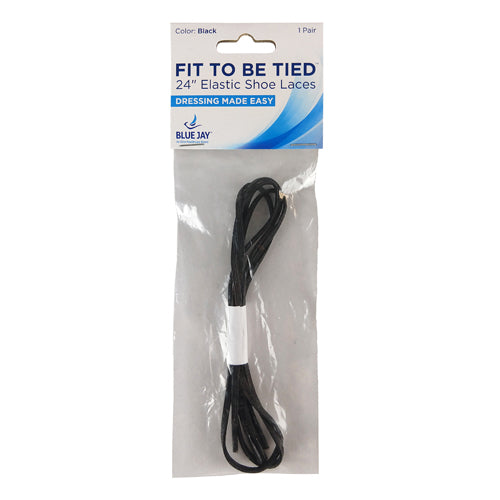 No Tie Elastic Shoelaces 24" -Slip-On Stretch Laces for Adults & Kids White/Black - Precision Lab Works