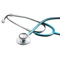 Dual Head Stethoscope 22" Non-Chill Bell Chrome Binaural 5 Colors - Precision Lab Works