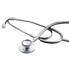 Dual Head Stethoscope 22" Non-Chill Bell Chrome Binaural 5 Colors - Precision Lab Works