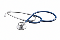 Dual Head Stethoscope 22" Non-Chill Bell Chrome Binaural 5 Colors - Precision Lab Works