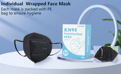 KN95 Mask Particulate Black Respirator Disposable, BX/60 - Precision Lab Works