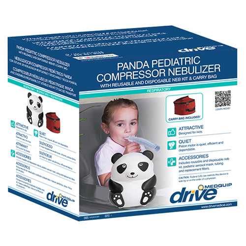 Pediatric Panda Compressor Nebulizer with Disposable Neb & Carry Bag - Precision Lab Works