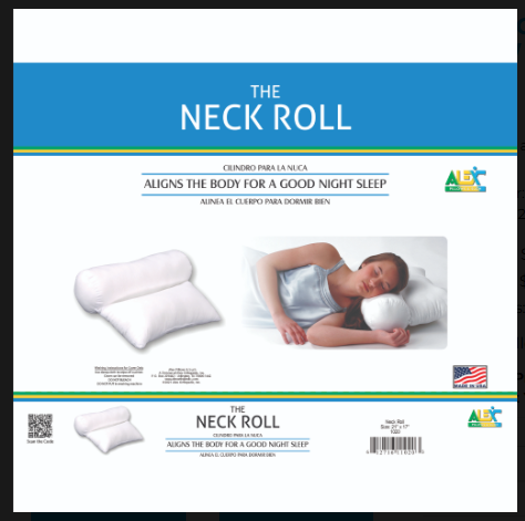 Neck Roll Pillow 21" x 17" by Alex Orthopedic