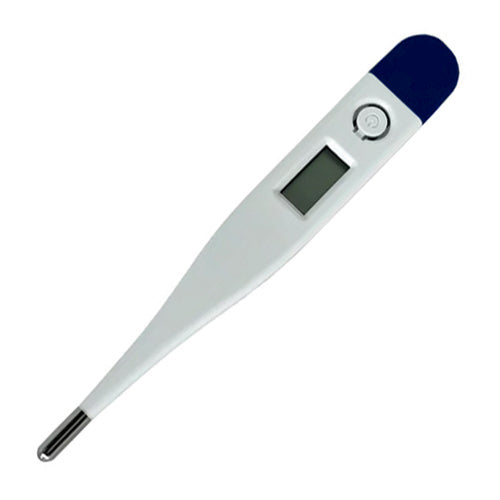 Digital Thermometer 30‑Sec Oral/Rectal/Axillary Fast Read LCD Auto Off Rigid Tip - Precision Lab Works
