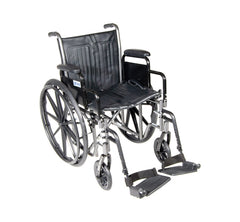 Drive Medical Economy Wheelchair, Removable Desk Arms, 16 to 20 Inch