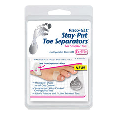 Visco-GEL  Stay-Put Toe Separators  Small  Pk/2 - Precision Lab Works