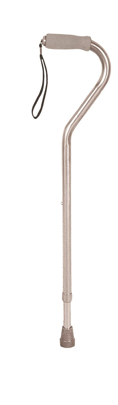 Offset Cane Deluxe Adjustable W/Wrist Strap-Black Silver Bronze - Precision Lab Works