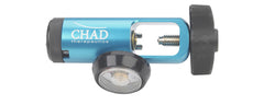 Chad 870 Oxygen Regulator, Blue, 0-8 or 0-15 LPM, 200-3000 PSI 