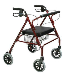 Oversize Bariatric Rollator With Loop Brakes, Basket Steel