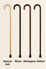Round Handle Classic Hardwood Walking Cane 36" - Precision Lab Works