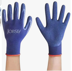 Jobst Donning Gloves for Compression Hosiery, Cotton, Latex Grip, Small and Medium
