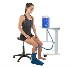 Aircast Cryo/Cuff System, Ankle Cuff with Cooler, Adult