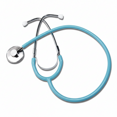 Dukal Single Head Nurses Stethoscope 22" Durable Non-Chill Ring 5 Colors - Precision Lab Works