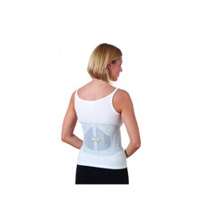 Obusforme Female Back Belt with Built-in Lumbar Support Light Grey
