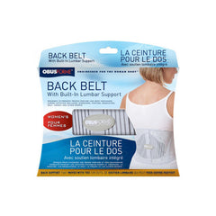Obusforme Female Back Belt with Built-in Lumbar Support Light Grey