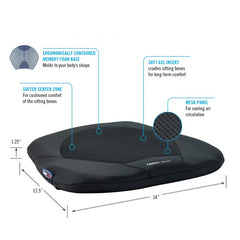 Gel Seat Cushion for Chairs– Pressure Relief for Long Sitting - Precision Lab Works
