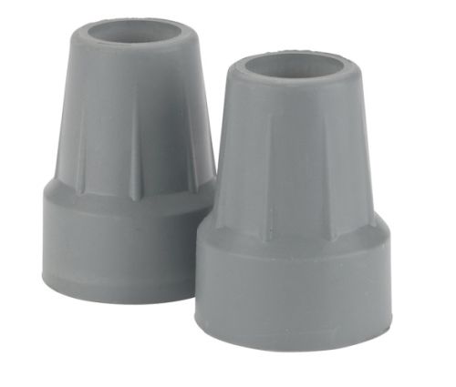Crutch Tip  7/8  Grey  Pair Retail  (Blister Pack) - Precision Lab Works