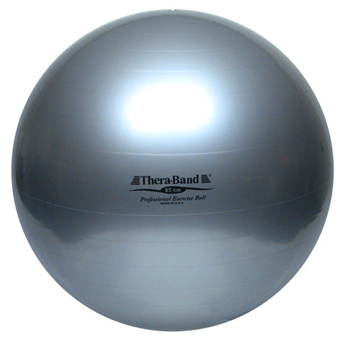 TheraBand Exercise Ball- 34" - 85 Cm- Silver (Bagged) - Precision Lab Works