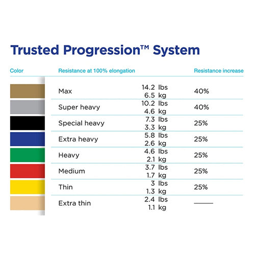 Heavy Theraband Set Blue, Black - Precision Lab Works