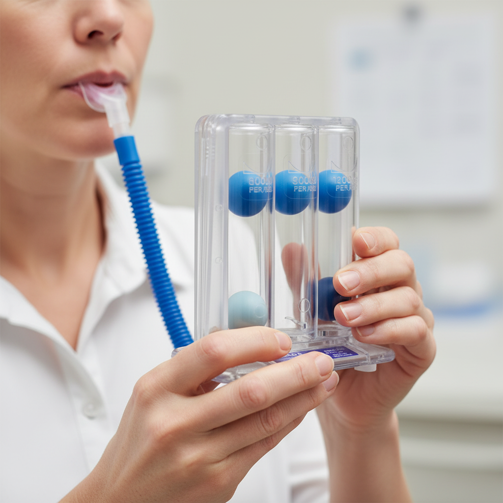 Triflow II Spirometer Being Used