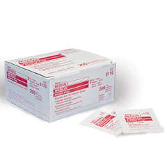 Webcol Alcohol Prep Pads 70% Isopropyl Medium 2-Ply Box of 200