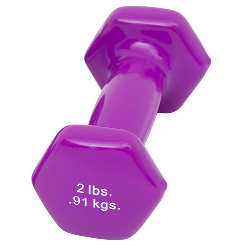 Dumbell Weight Color Vinyl Coated 2 Lb - Precision Lab Works