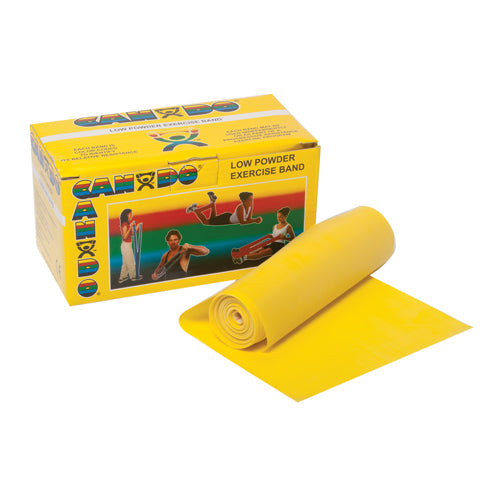 Cando Exercise Band Yellow X- Light 6-Yard Roll - Precision Lab Works