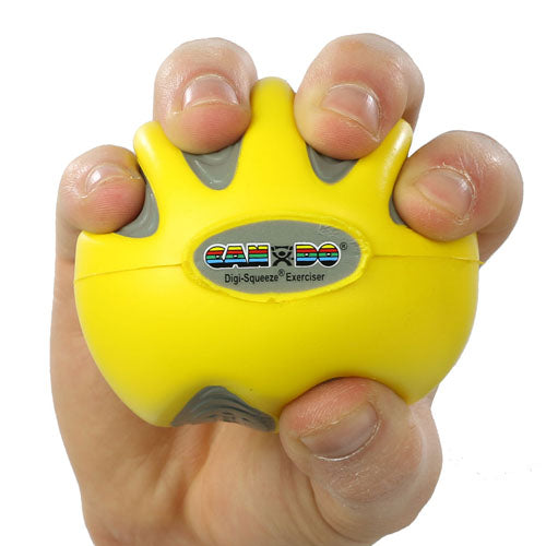 CanDo Digi-Squeeze Hand Exer Yellow  Med Size  X-Lt Strngth - Precision Lab Works