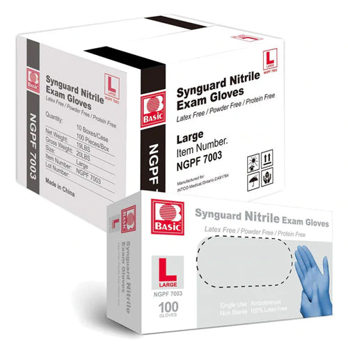Nitrile Exam Gloves - Large 10 bxs/case - Precision Lab Works
