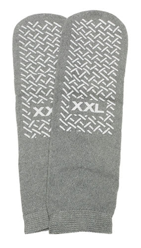 Slipper Socks; XXL Grey Pair Men's 12-13 - Precision Lab Works