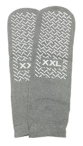 Slipper Socks; XXL Grey Pair Men's 12-13 - Precision Lab Works