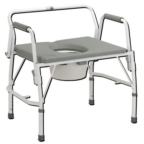 Bariatric Drop-Arm Commode Deluxe  Assembled - Precision Lab Works