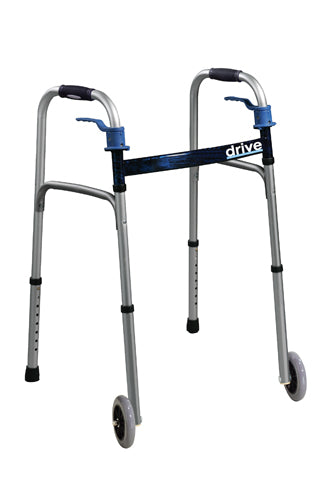 Walker Folding Trigger Release Adult with 5  Wheels  (Drive) - Precision Lab Works