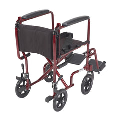 Wheelchair Transport Lightweight Red 19 - Precision Lab Works