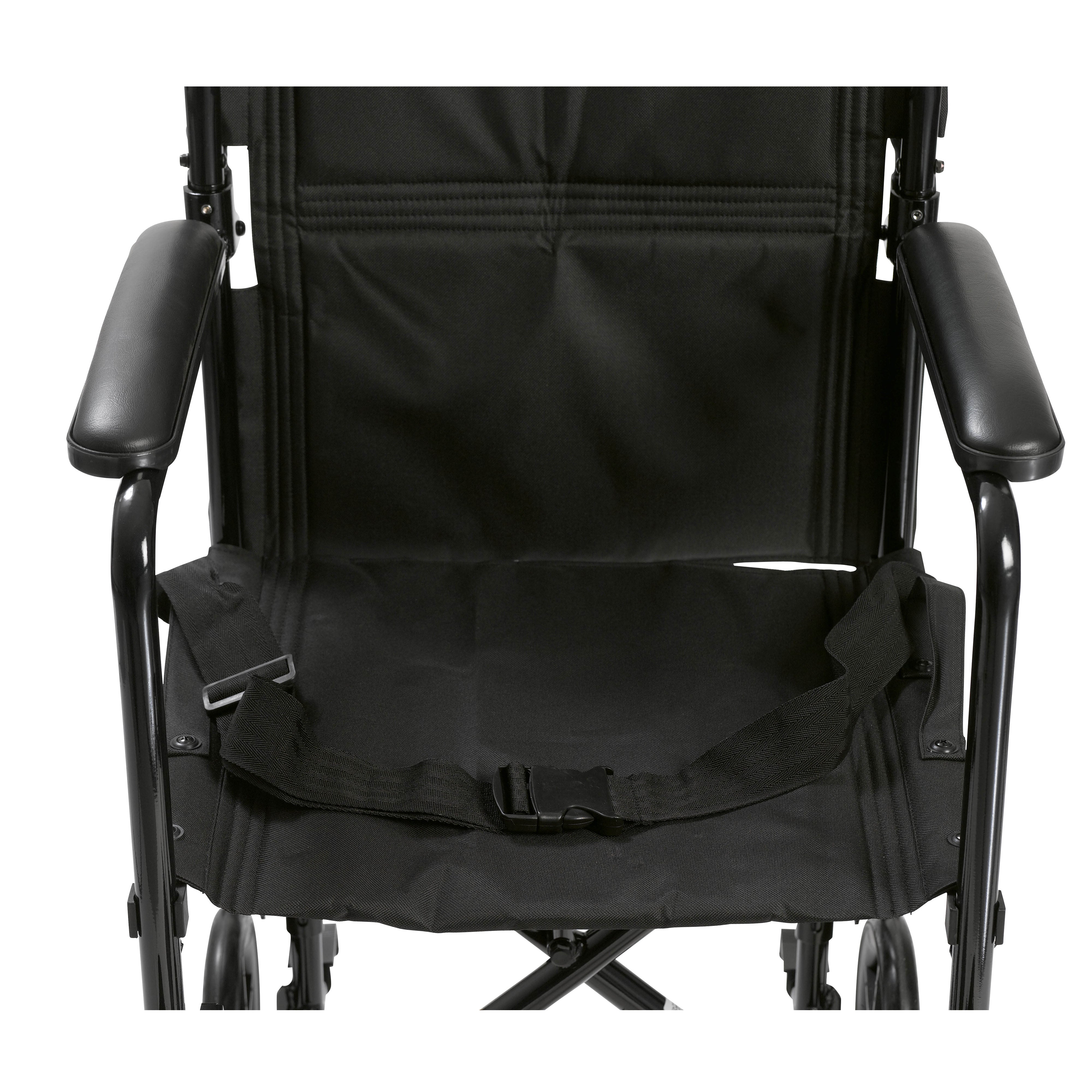 Wheelchair Transport Lightweight Black 19 - Precision Lab Works