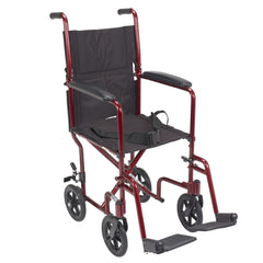 Wheelchair Transport Lightweight Red 19 - Precision Lab Works