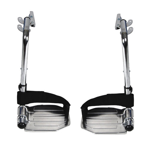 Swing-Away Footrests Only for Wheelchair - Aluminum (pr) - Precision Lab Works