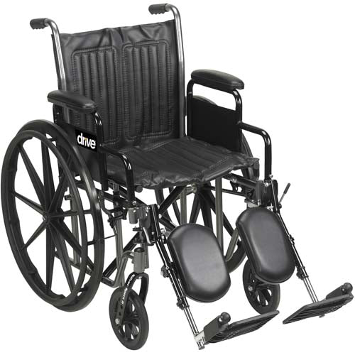 Wheelchair Econ Rem Full Arms 20  w/ Swing-Away Footrests - Precision Lab Works
