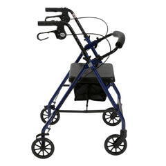Rollator 4-Wheel with Pouch & Padded Seat Blue - Drive - Precision Lab Works