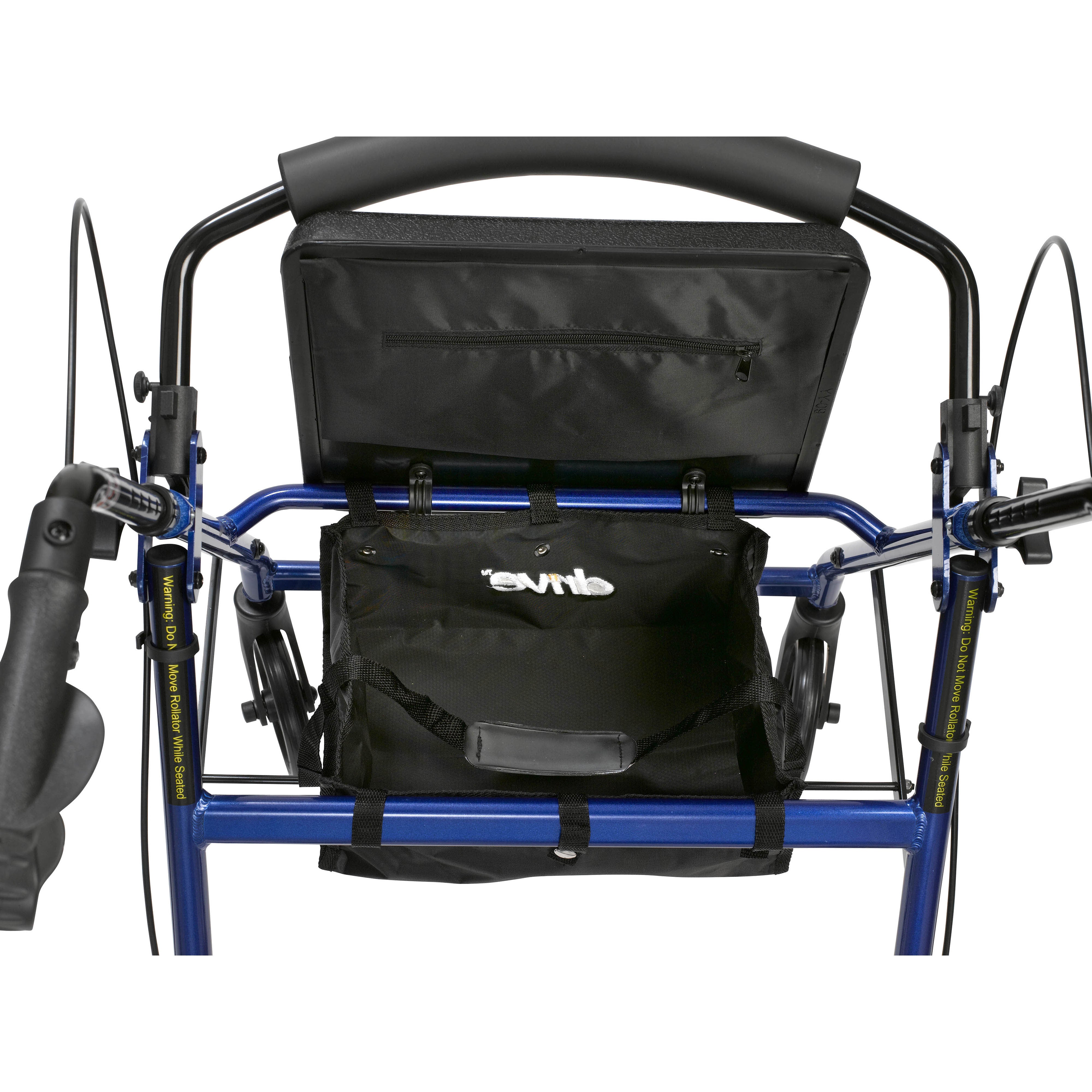 Rollator 4-Wheel with Pouch & Padded Seat Blue - Drive - Precision Lab Works