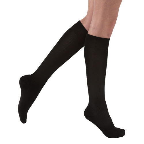 Jobst Activewear 20-30 Knee-Hi Socks Black  Large Full Calf - Precision Lab Works