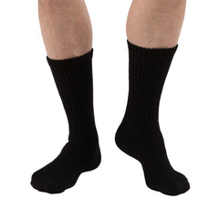 Sensifoot Diabetic Sock Crew Black Large - Precision Lab Works